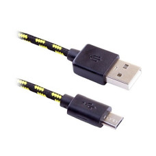 Кабель USB Defender Micro USB2.0  AM-MicroBM 1.0м. Ткань 39554